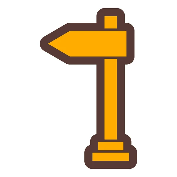 Ilustración Vectorial Icono Signo Único — Vector de stock