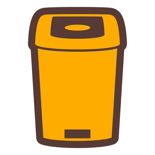 Trash Can Icon Cartoon Garbage Bin Vector Icons Web Design — Stock Vector