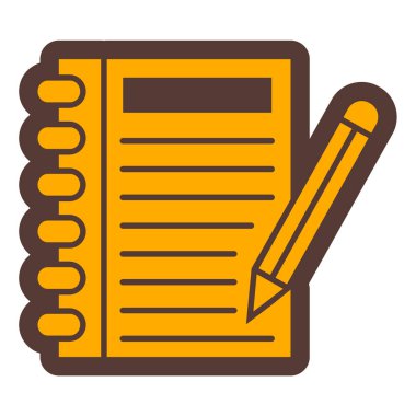 Not defteri. Web simgesi basit illüstrasyon