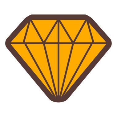 Elmas. Web simgesi basit illüstrasyon