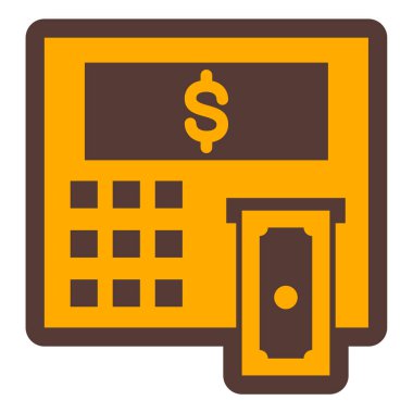 bankacılık ve finans düz vektör simgesi