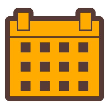 Takvim. Web simgesi basit illüstrasyon