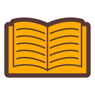 Kitap. Web simgesi basit illüstrasyon