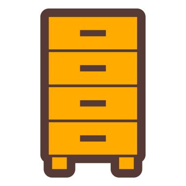 Dolap. Web simgesi basit illüstrasyon