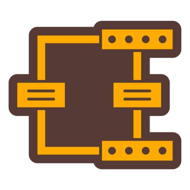 İnşaat. Web simgesi basit illüstrasyon