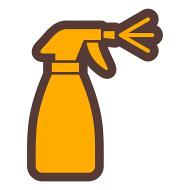 Temizlik. Web simgesi basit illüstrasyon