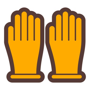 Eldiven. Web simgesi basit illüstrasyon