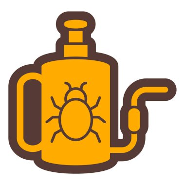 Zehir. Web simgesi basit illüstrasyon