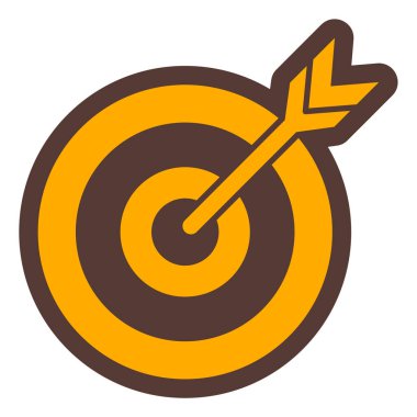 Hedef. Web simgesi basit illüstrasyon