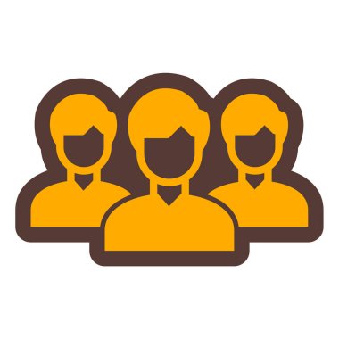 iş insanları simgesi vektör illüstrasyonu