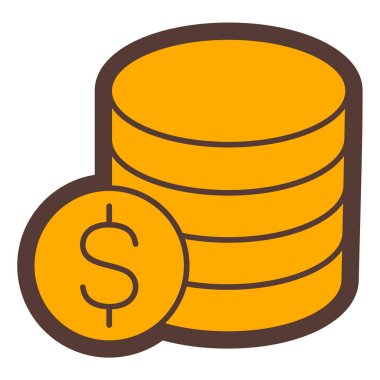 Dolar sikkeleri. Basit tasarım