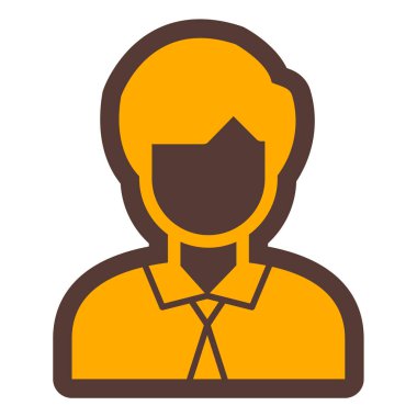 avatar. Web simgesi basit illüstrasyon