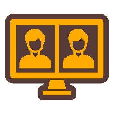 kullanıcı. Web simgesi basit illüstrasyon