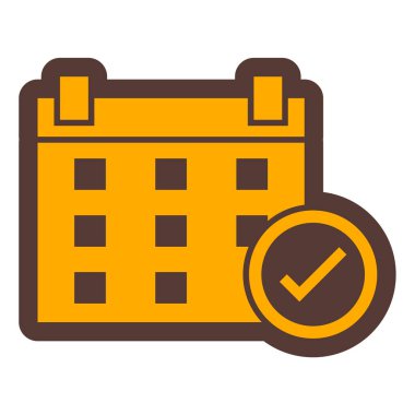 Takvim. Web simgesi basit illüstrasyon