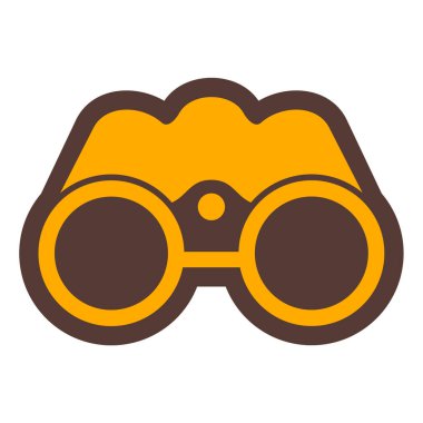 Dürbün. Web simgesi basit illüstrasyon