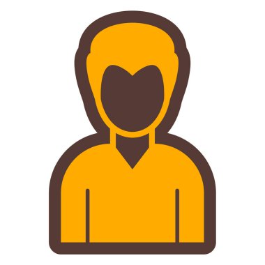 avatar. Web simgesi basit illüstrasyon