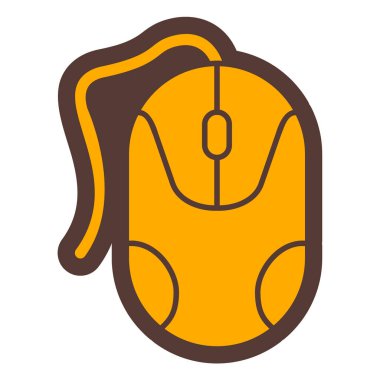 Bilgisayar faresi simgesi. Vektör illüstrasyonu