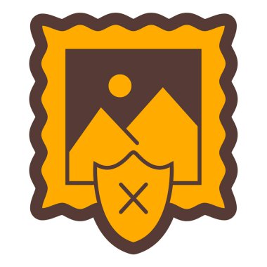 Çerçeve simgesinin vektör illüstrasyonu