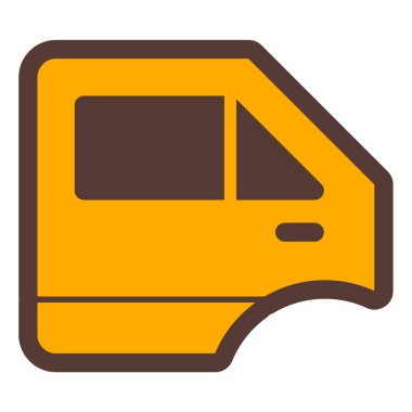 Araba kapısı. Web simgesi basit illüstrasyon 