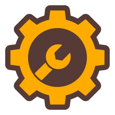 Ayarlar. Web simgesi basit illüstrasyon