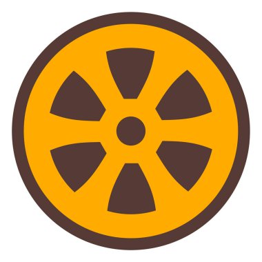Tekerlek. Web simgesi basit illüstrasyon
