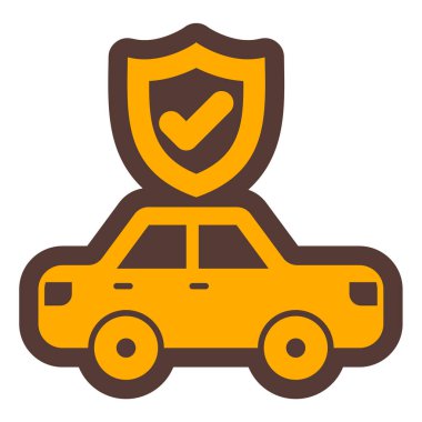 Araba sigortası. Basit resimleme