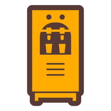 Yiyecek ve içecek ikonunun vektör illüstrasyonu