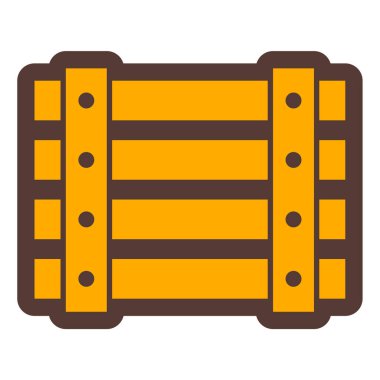 ahşap çit simgesi vektör illüstrasyonu