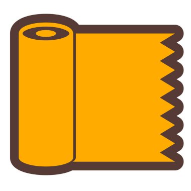 Havlu simgesinin vektör illüstrasyonu