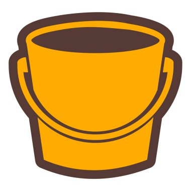 Kova. Web simgesi basit illüstrasyon