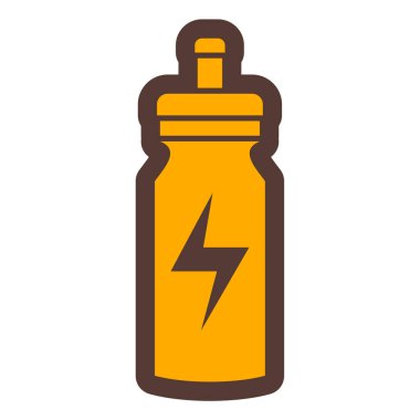 Şişe simgesi. Web için titretici vektör simgelerinin özet çizimi