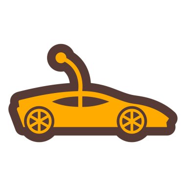 Araba ikonu. Web için basit spor araç vektör simgeleri çizimi