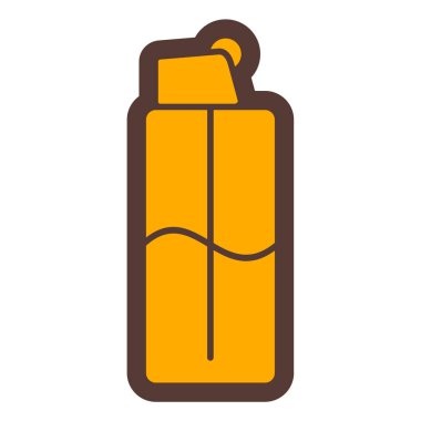 Yağ pompası ikonu. Web için gaz şişesi vektör simgelerinin özet çizimi