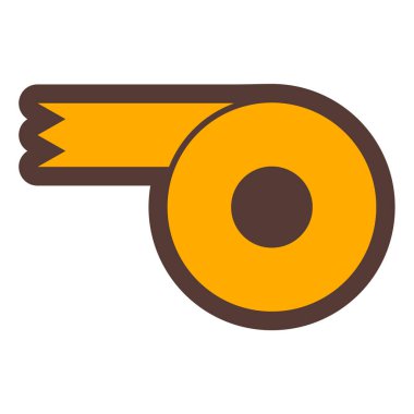 Gördüm. Web simgesi basit illüstrasyon