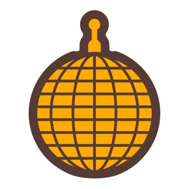 Noel balosu ikonu. Web için dünya vektör simgelerinin özet çizimi