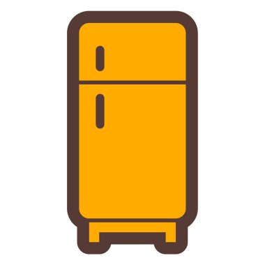 Buzdolabı simgesi, vektör çizimi