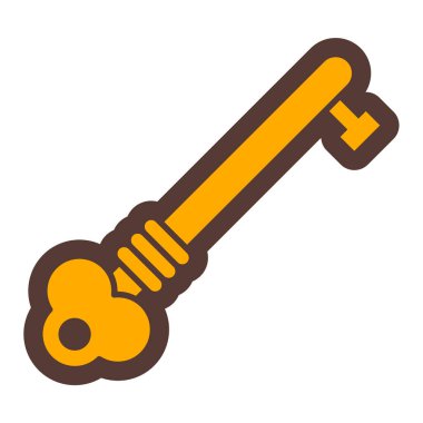 Anahtar. Web simgesi basit illüstrasyon