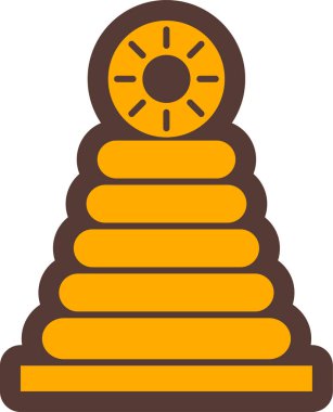 Soyut arkaplanda resimleme simgesi izole edildi