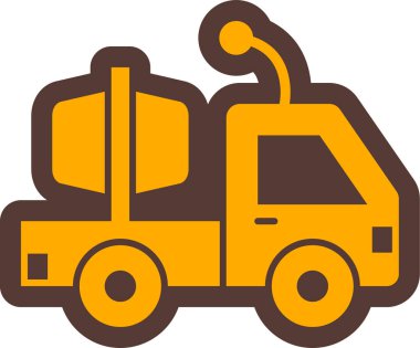 Kamyon. Web simgesi basit illüstrasyon