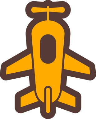 Uçak. Web simgesi basit illüstrasyon