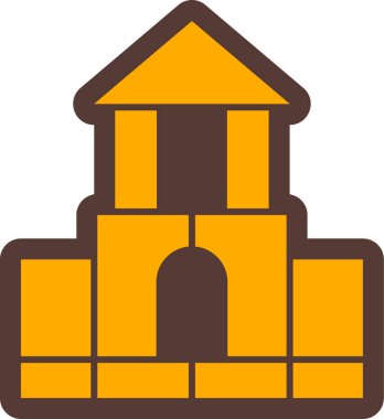 Bina. Web simgesi basit tasarım