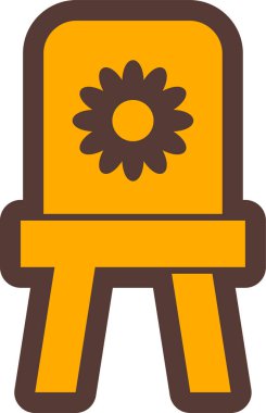 Çiçek. Web simgesi basit illüstrasyon