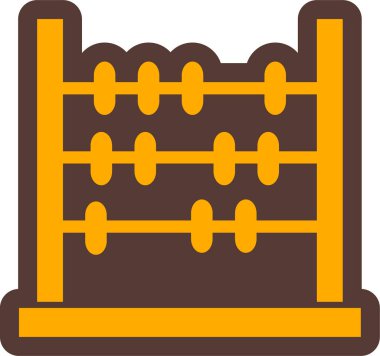 Abaküs. Web simgesi basit illüstrasyon