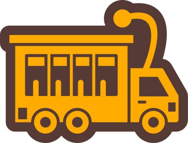 Teslimat. Web simgesi basit illüstrasyon