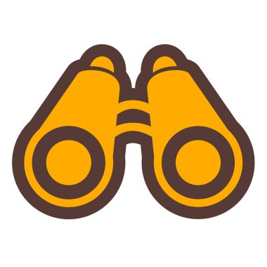 Dürbün. Web simgesi basit illüstrasyon