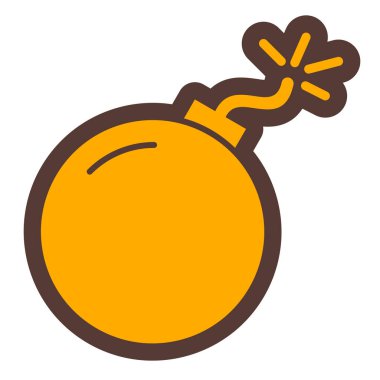 Bomba. Web simgesi basit illüstrasyon