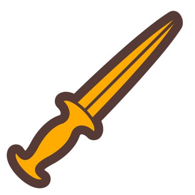 Kılıç. Web simgesi basit illüstrasyon