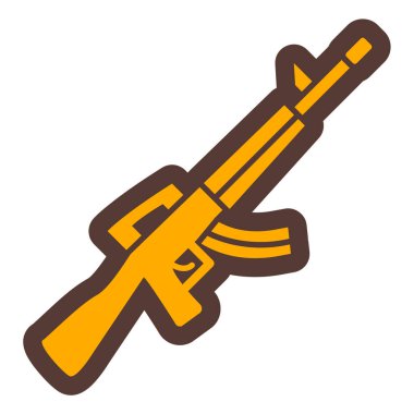 Silah. Web simgesi basit illüstrasyon