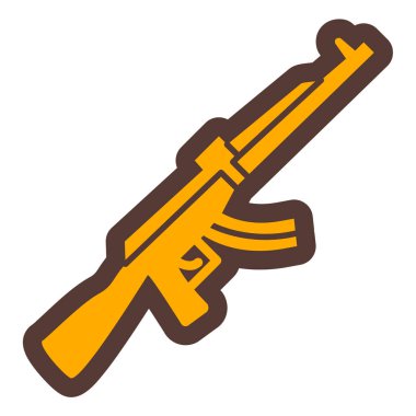 Silah. Web simgesi basit illüstrasyon