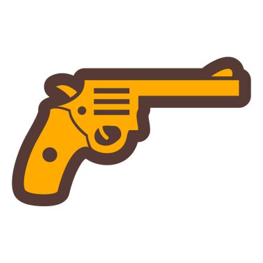 Bir silah simgesinin vektör illüstrasyonu